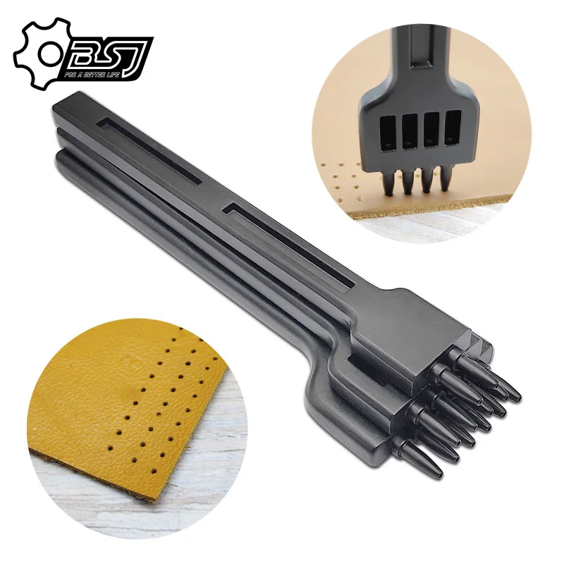 

Инструмент для работы с кожей из легированной стали, набор инструментов для работы с кожей 4 мм, пробойник для ремня, Круглый пробойник/Алмаз...