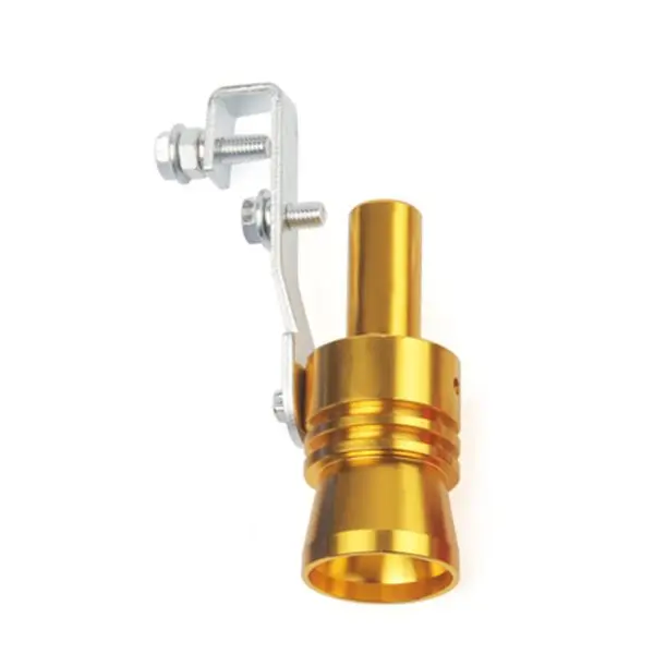 Gold M Автомобильный турбо звуковой глушитель выхлопной трубы Blow Vale BOV симулятор шума стильный Размер M/XL автомобильные аксессуары - Цвет: Gold M