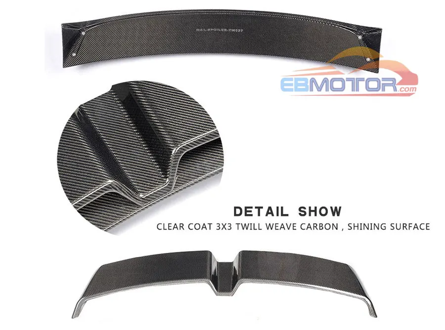 Real Carbon Fiber Roof Spoiler Wing For Audi A1 8X 3 Door HatchbackCoupe Standard 2011-2014 A091 | Автомобили и мотоциклы