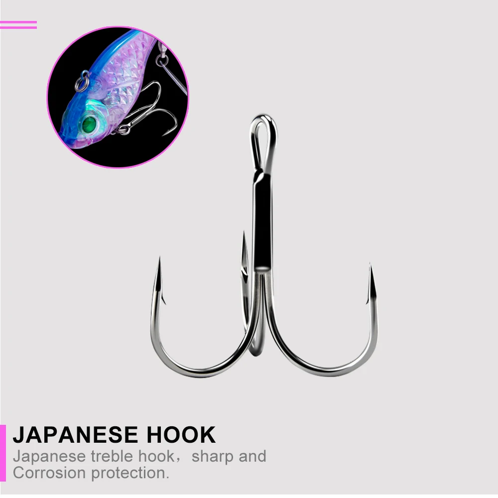 Hunthouse VIB с ложкой Тонущая жесткая приманка для рыбалки Рыбная ловля окуня Щука 5/6