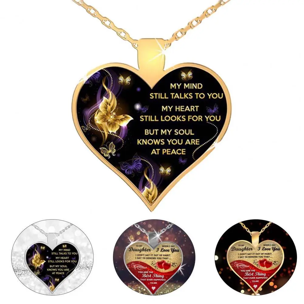 

Trendy Elegant Simple Heart Tag Pendant Chain Necklace Jewelry Accessories Inspirations Necklace Girls Necklace