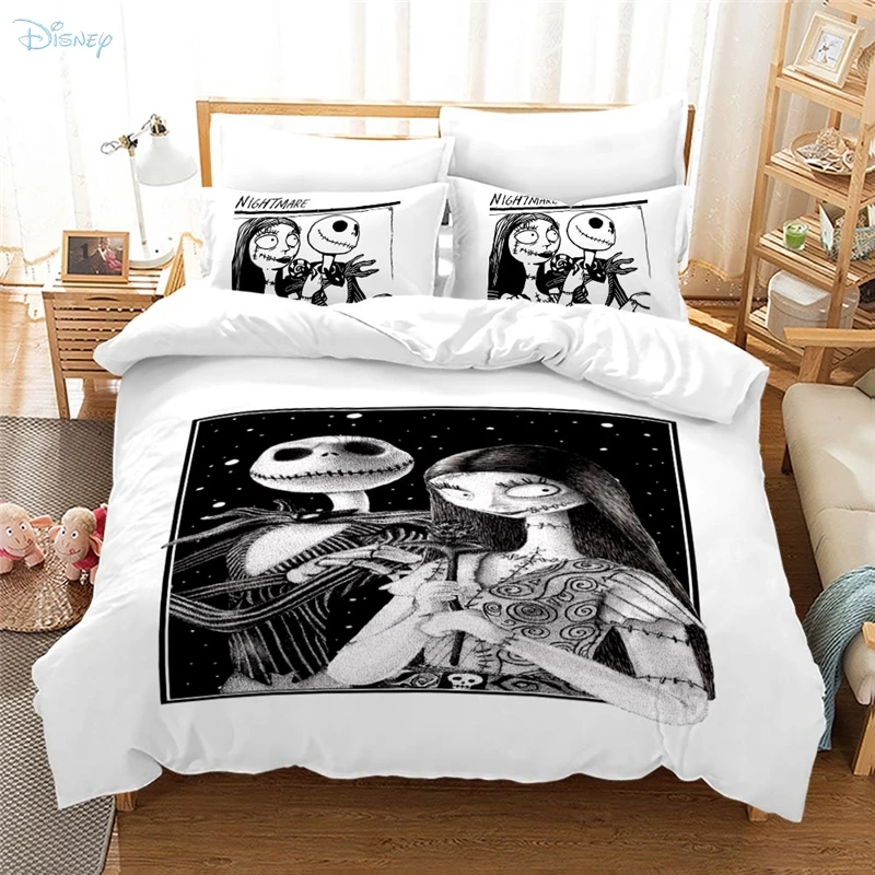 Фиолетовый с принтом &quotКошмар перед Рождеством&quot 3d Постельное белье принт