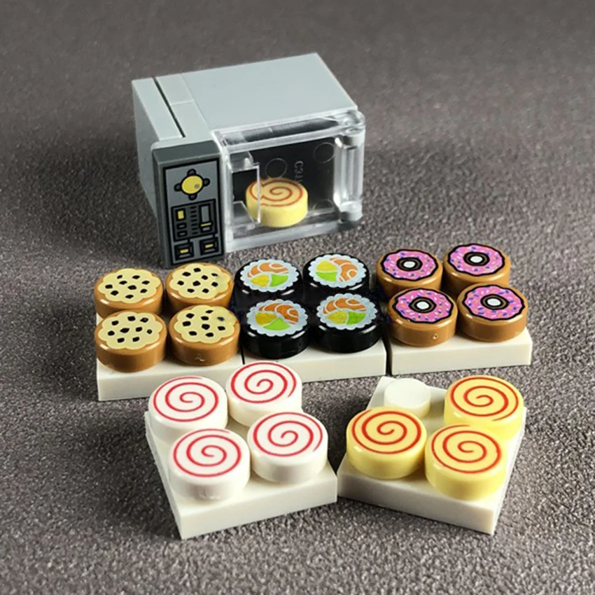 Блок жареная курица еда корзина ковер строительные блоки кирпичики город Street View