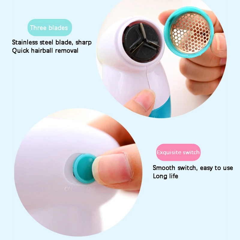 Портативная электрическая машинка для удаления катышков с одежды занавеси