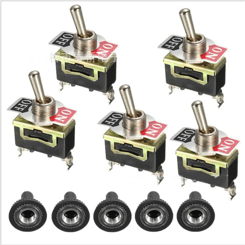 5 сверхмощный ПК Вкл/Выкл тумблер водонепроницаемый загрузки металла SPST разъем