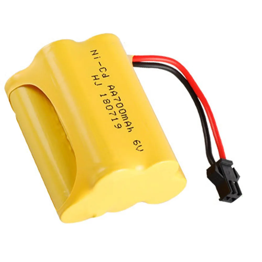 Модель SM Plug T с зарядным кабелем для радиоуправляемых игрушек, автомобилей и лодок, грузовиков, поездов, пистолетов, игрушечных роботов, 6 в, 700 мАч, с аккумулятором типа «АА» (art.: 3a38e5eff16) - 3a38e5eff16