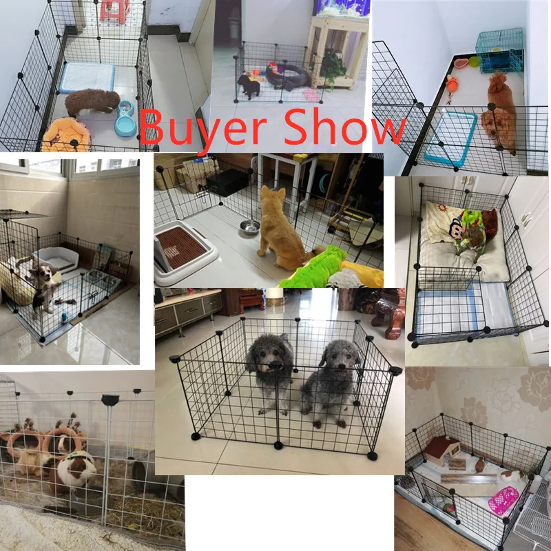 

Dog Fences Pet Playpen DIY Animal Cat Crate Cave Multi-functional Sleeping Playing Kennel rabbits guinea pig Cage