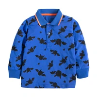 children brand baby boy fall clothes autumn toddler cotton long sleeve dinosaur crab animal print t shirt for kids 2 7 years