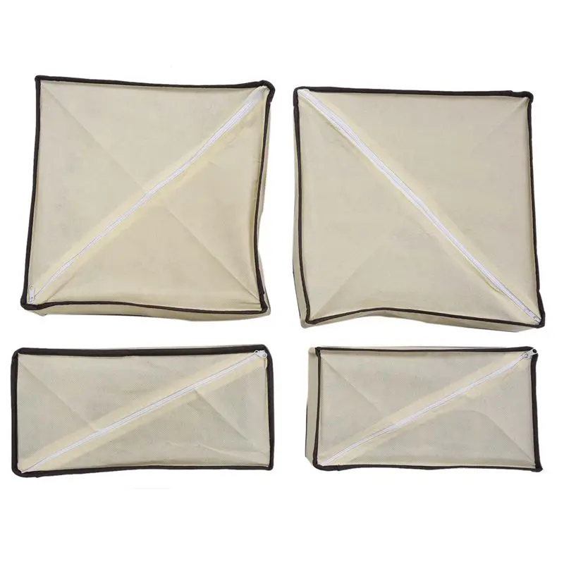 4 шт. набор складной органайзер коробка для хранения бюстгальтера галстуки