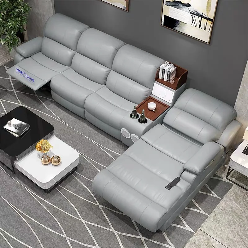 CBMMART современный американский стиль из натуральной кожи откидной диван