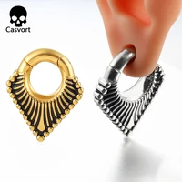 casvort 2pcs magnetic spine ear weight hangers plug tunnel earrings fashion for womens body jewelry piercing ear gauges expander