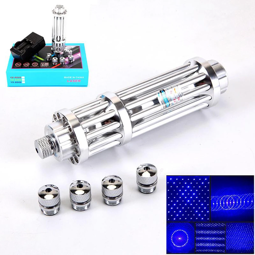 Высокая мощность синие лазерные указки регулируемый фокус Фокусируемый 450нм