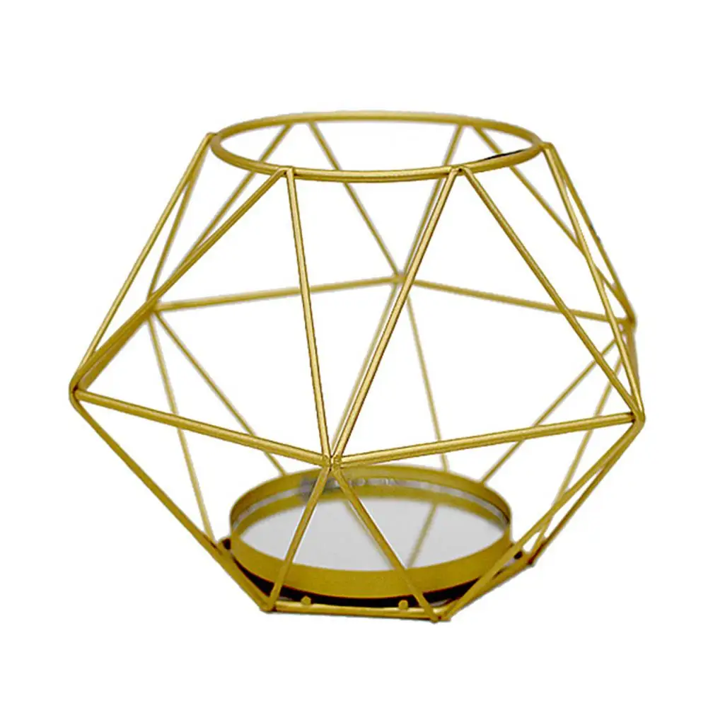 AsyPets золотой цвет зеркальная поверхность подсвечник геометрической формы