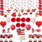 Happpy, гирлянда на спирали для Дня Святого Валентина 2022, предложение для вечерние на День Св. Валентина, свадебное украшение с надписью Mr and Mrs Love Weeding