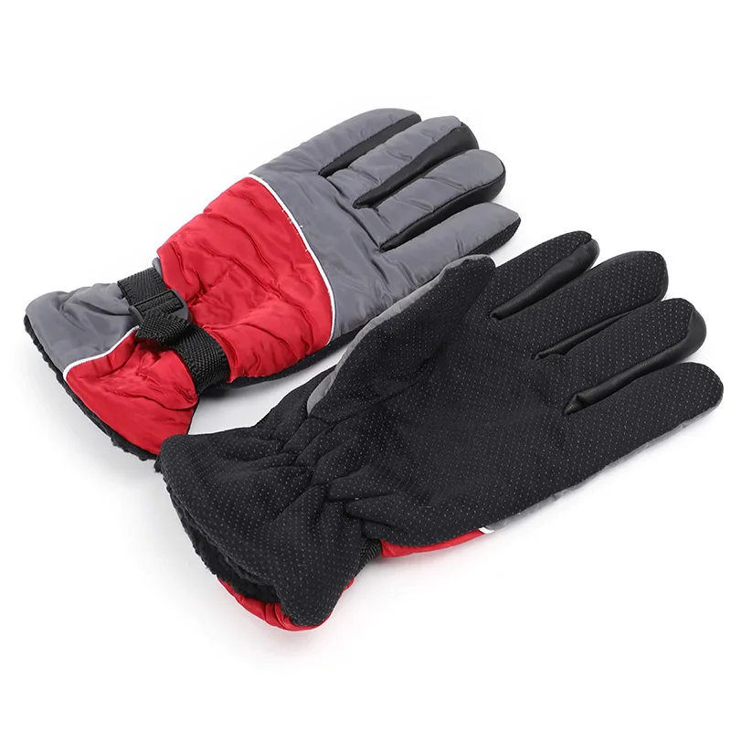 2019 мужские зимние перчатки теплые Нескользящие утолщенные полный размер пальцев