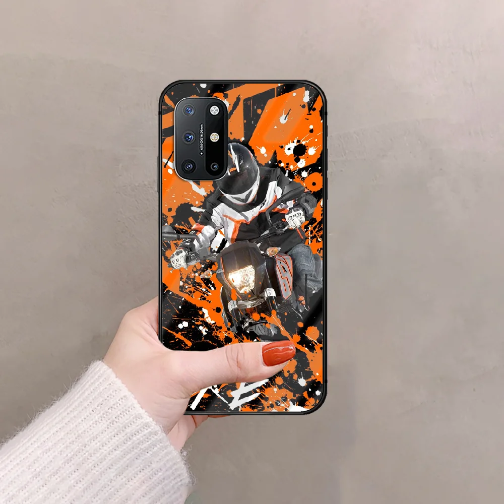 

Motorcycle Moto Phone Tempered Glass Case Cover For Oneplus 5 6 7 8 9 T Pro Nord Waterproof Coque Black