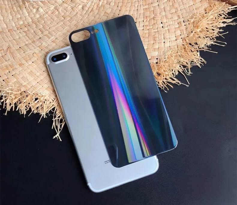 Многоцветная задняя пленка Аврора градиент для IPhone 6 6s plus 7 8 plus X XS Max XR защита экрана бликовая прозрачная пленка для телефона