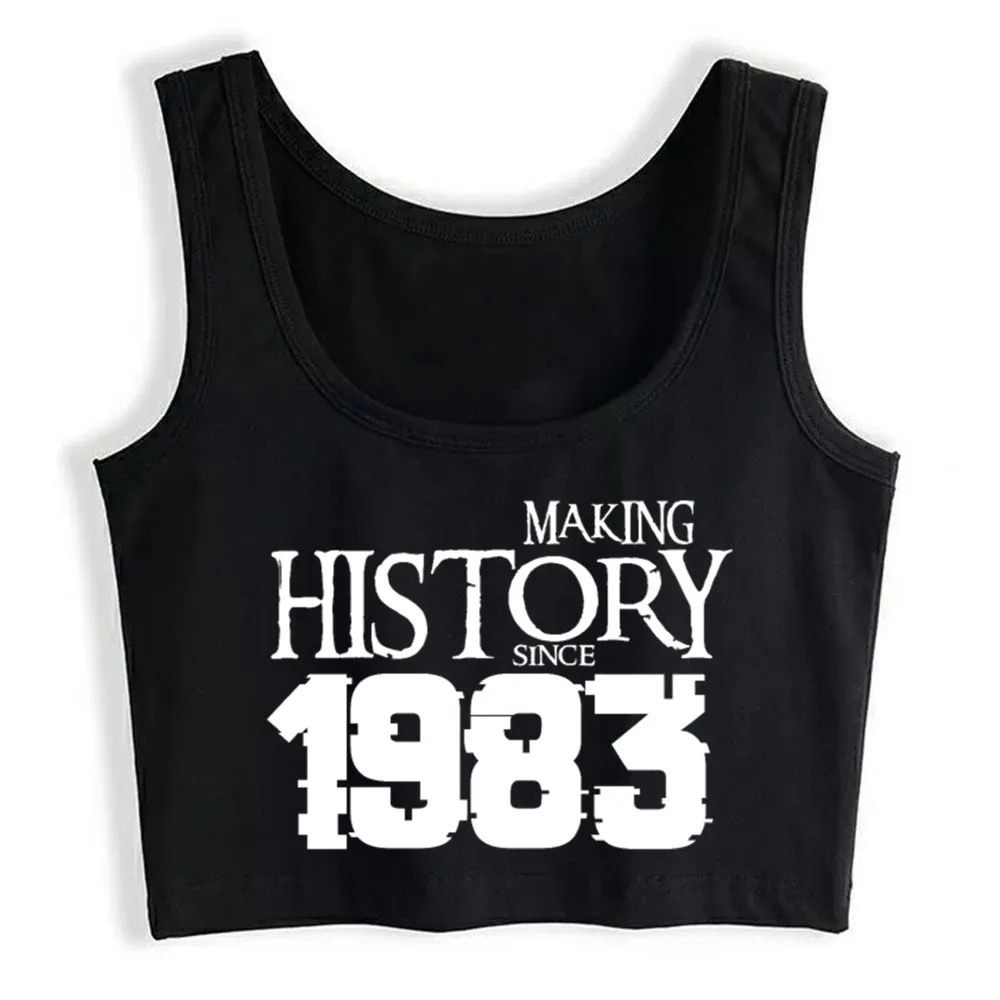 

Crop Top Women Born In 1983 Rt Harajuku Tank Top Women Casual Women Clothes