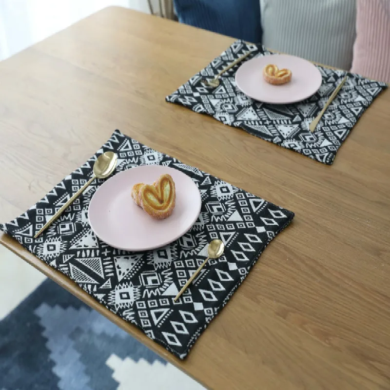 Двусторонняя накладка жаккардовый коврик для места в Северном этническом стиле