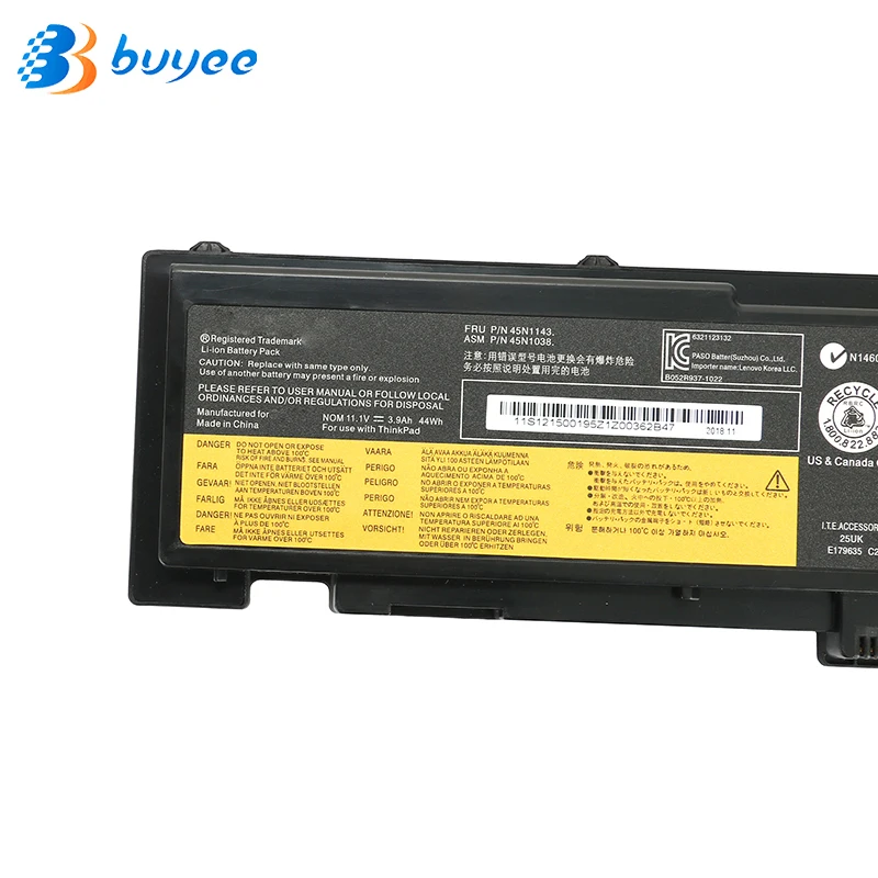 Оригинальная новая батарея для Lenovo Thinkpad X270 X260 X240 X240S X250 T450 T470P T450S T440S K2450 W550S 45N1136