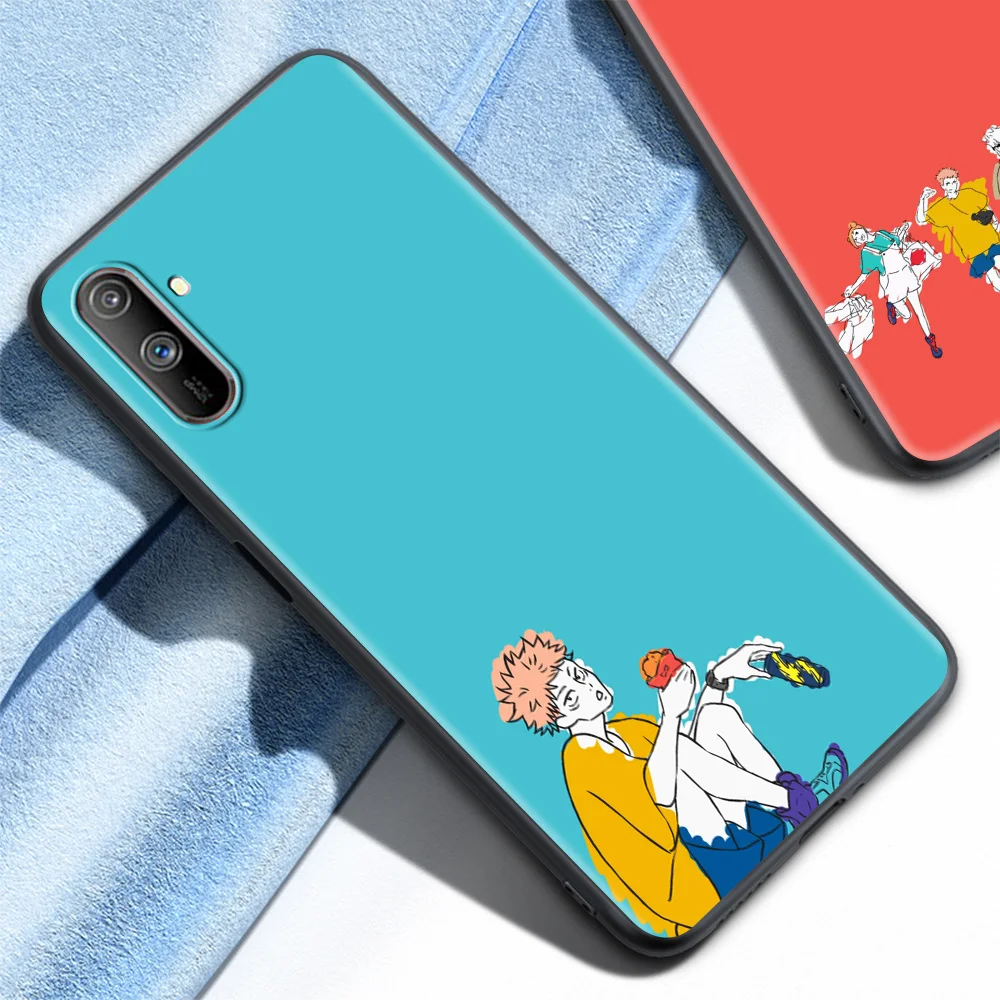 phone case for oppo realme 8 6 7 pro c3 a53 a9 gt xt a93 a52 7i 5 find x2 lite tpu soft cover hot anime jujutsu kaisen free global shipping