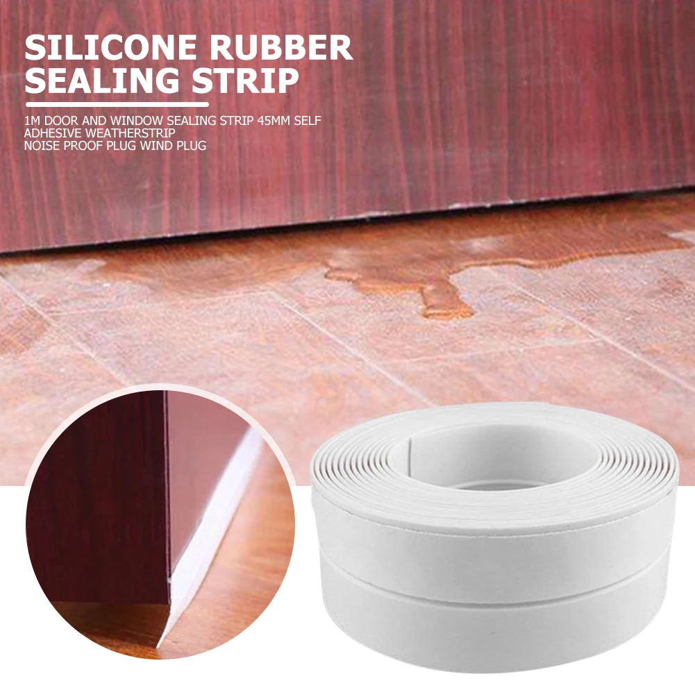 

1m Self Adhesive Sealing Strip Door Window Dustproof Silicone Weatherstrip