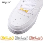 Индивидуальное название на заказ, пряжка для обуви, ювелирные изделия из нержавеющей стали, бриллиантовая Золотая подвеска, бирки для детской и взрослой обуви для отдыха