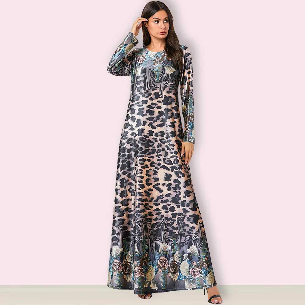 Мусульманская одежда винтажное бархатное мусульманское платье женское большое