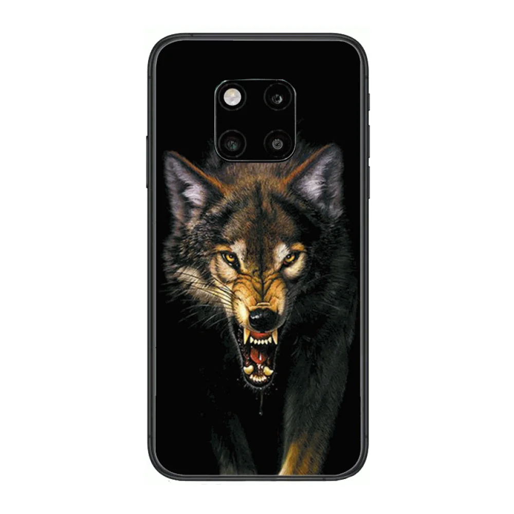 

High-end animal phone case animal world Phone Case For Huawei mate 30 10 20 40 Lite Smart Z Pro Black Etui 3D Coque Painting