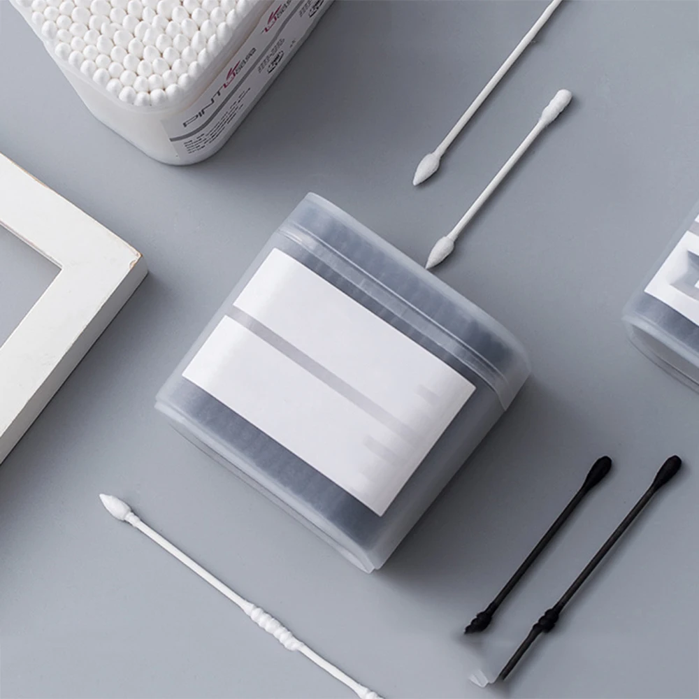 Коробка для чистки зубочисток бытовые хлопковые чистящие палочки с двойной