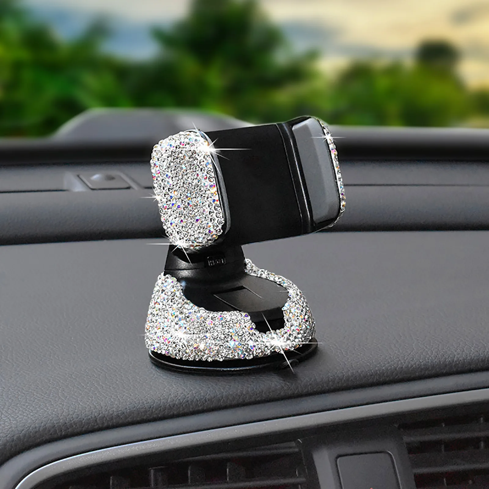 

3 in 1 360 Degree Universal Phone Holder for Car Dashboard Auto Window Air Vent DIY Crystal Diamond Car Support Car Accessories
