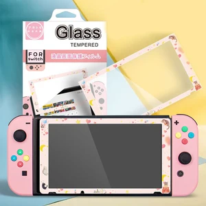 cute screen protector for nintendo switch animal crossing premium transparent hd clear tempered glass protectors anti scratch free global shipping