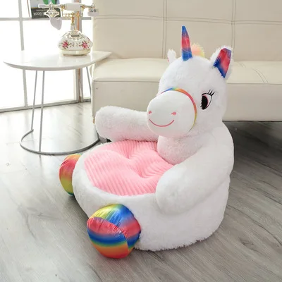 unicorn Мягкая панда, плюшевый медведь, детское плюшевое кресло, мультяшное животное, Защитные Руки, диван для младенцев, мягкий детский диван, детский подарок на день рождения - Цвет: unicorn