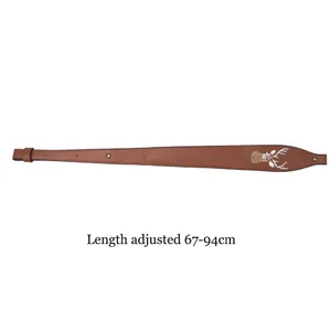 Tourbon Тактический кожаный ремень для охотничьего ружья ремень для ружья коричневый 67-94 см