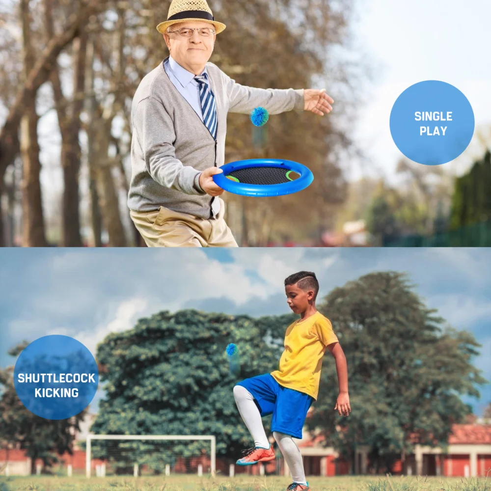 

VORCOOL Slap Hand Trampoline Super Disc Flying Disk Bounce Game with Rubberband Bouncy (Random Color)