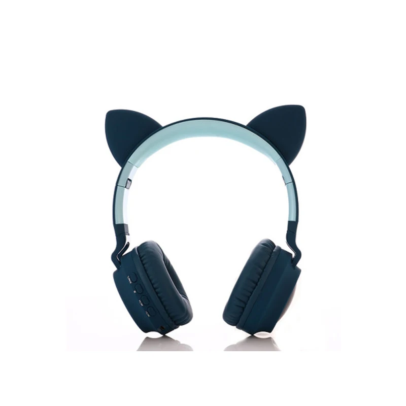 Кошачий светодиодный Bluetooth беспроводные наушники кошачьи игровые для компьютера