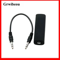 grwibeou ground loop noise isolator 3 5mm aux audio cable portable for car audio system anti interference safe home stereo