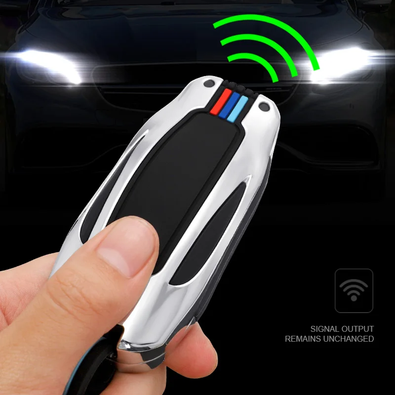 Чехол для ключей Тюнинг автомобиля смарт-ключи Tesla Model X брелок из цинкового