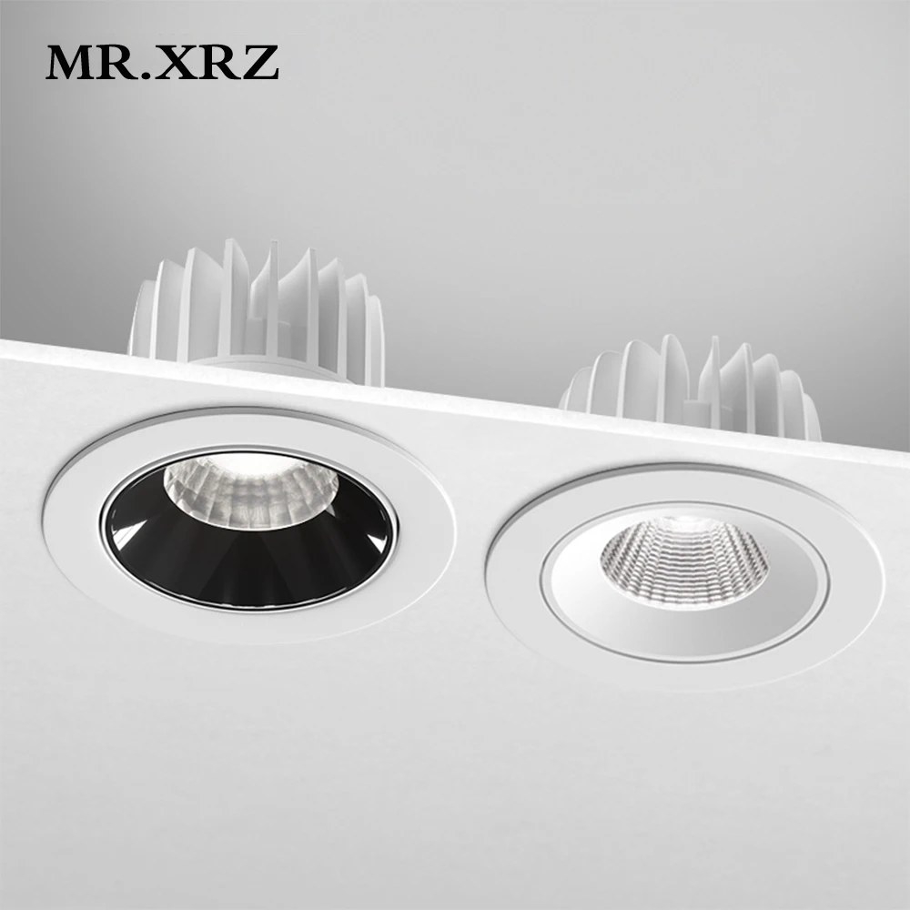 MR.XRZ 7W 10W Встраиваемые круглые светодиодные светильники COB потолочные