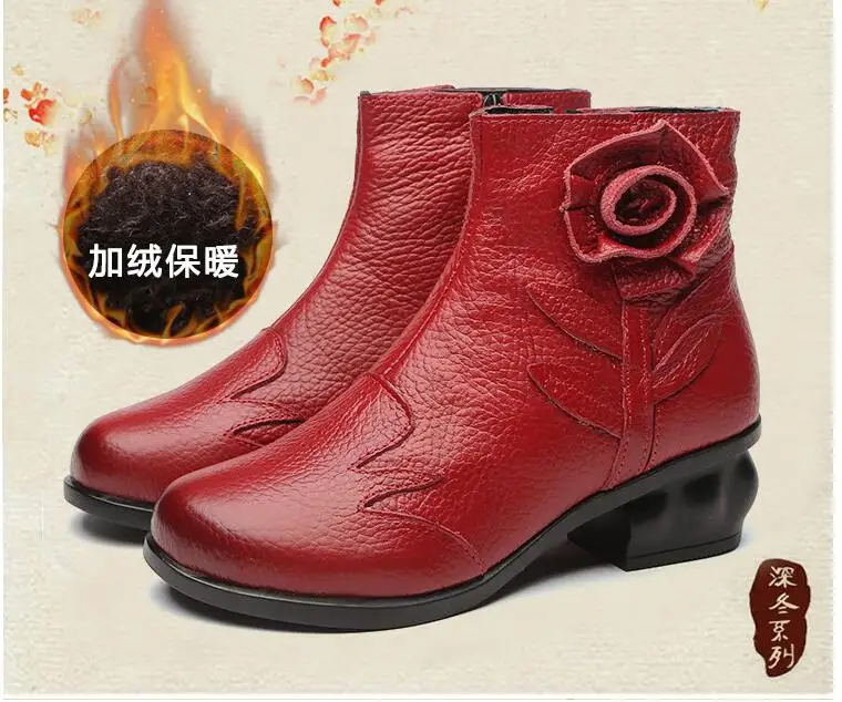 Женские ботильоны из телячьей кожи мягкие удобные теплые ботинки натуральной на