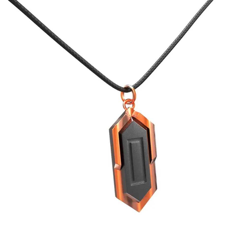 Ожерелье Coslive из мандалорианского железного сердца Золотая подвеска для косплея