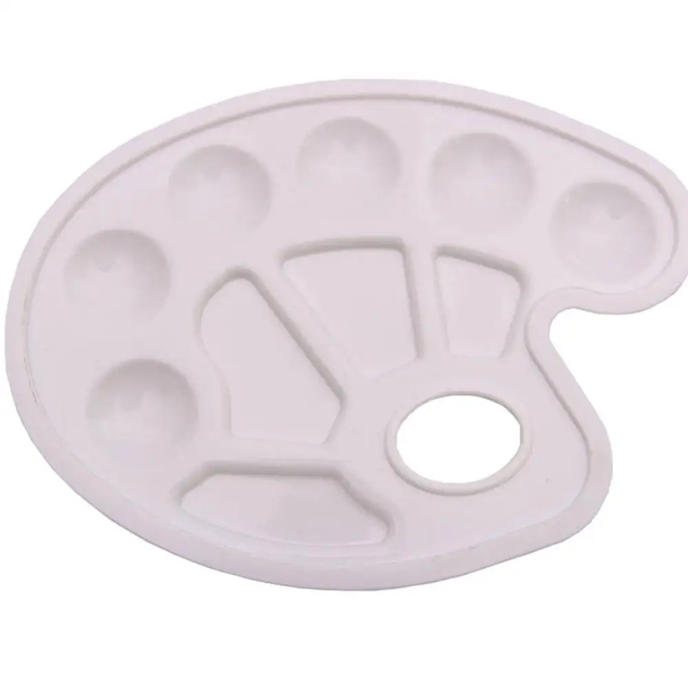 Палетка для рисования белая розовая зеленая синяя детская пластиковая