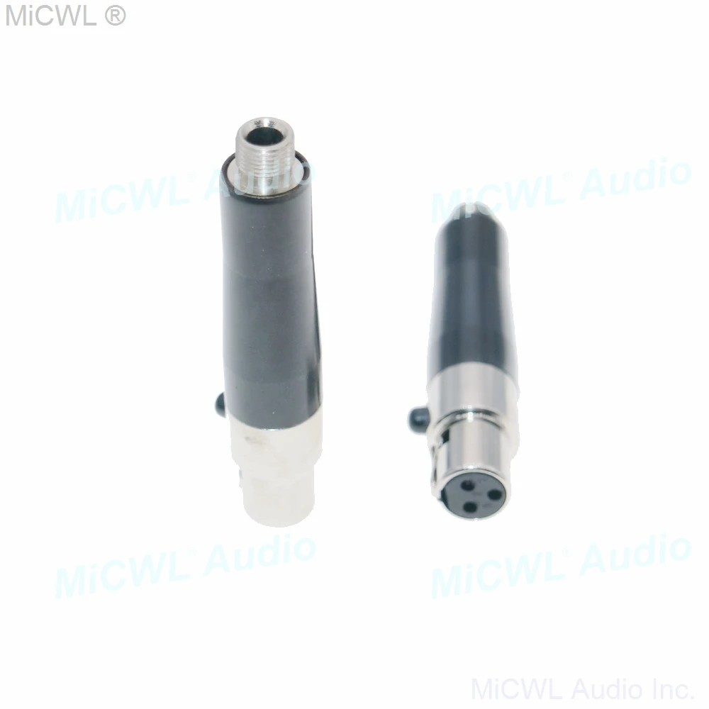 DIY Microphone Cable Adapter Standard 3.5mm Lock Sennheiser to Shure TA4F Mini Female  AKG TA3F 3Pin Connector Converters