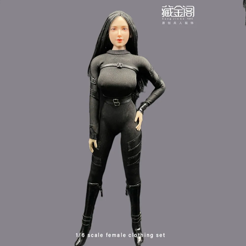 

1/6 Scale Female Stealth Jumpsuit Clothes Model Agent Combat Suit For 12'' Soldier Action Figure In Stock