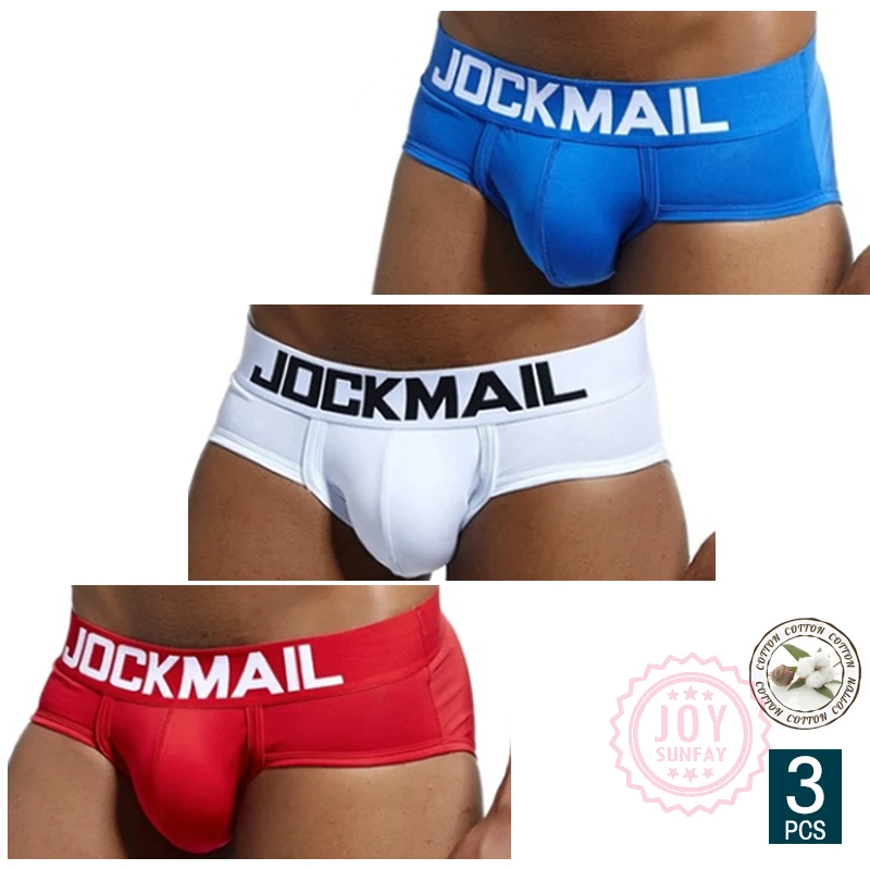 

3Pcs/Lot Men ’s Cotton Sweat Absorption Briefs Comfortable Breathable Underpants U Convex Pouch Solid Color Male Undergarments