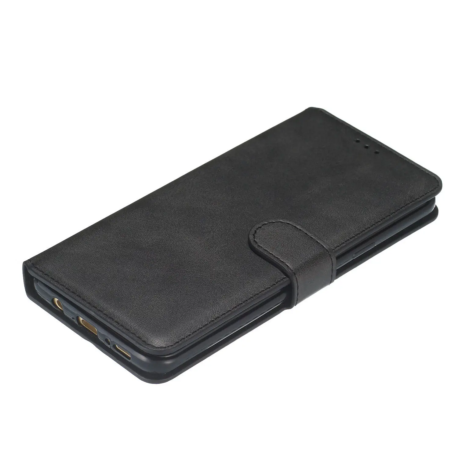 Black Кожаный чехол с откидной крышкой для samsung Galaxy S10e S10 S9 S8 плюс S7 Edge Note 10 pro 9 8 A5 A6 A7 A8 M10 M20 M30 чехол для телефона - Цвет: Black