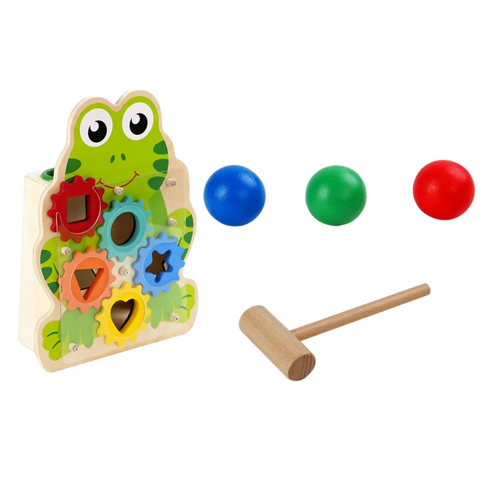

1 Set of Lovely Animals Shape Designed Beating Plaything Educational