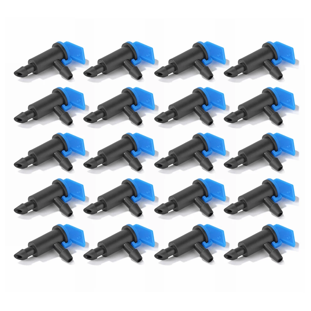 

20pcs Saving Watering Lawn Irrigation Tool Kits Wide Flow Channel Water Dropper Engineering Plastics Mist Spray Emitters