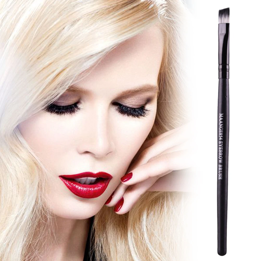 Профессиональный макияж кисть для бровей Тени век Смешивание деревянной ручкой