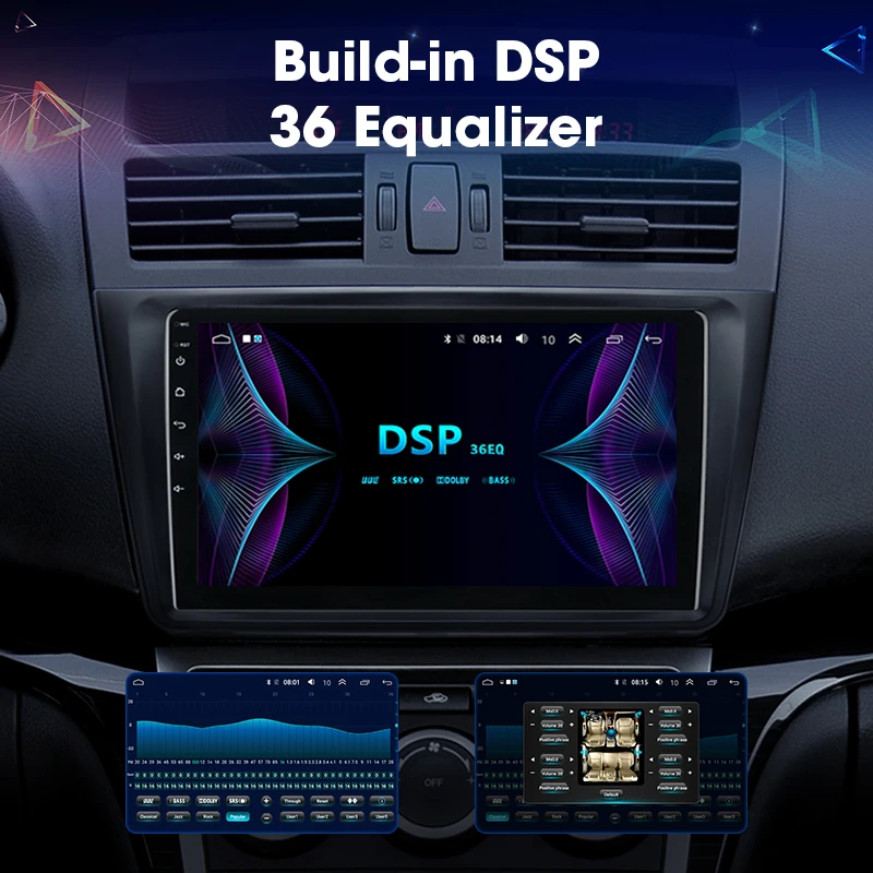 JMCQ 9 &quot4G Wifi для Mazda 6 2007-2012 автомобильный радиоприемник RDS HIFI Android плеер GPS навигация